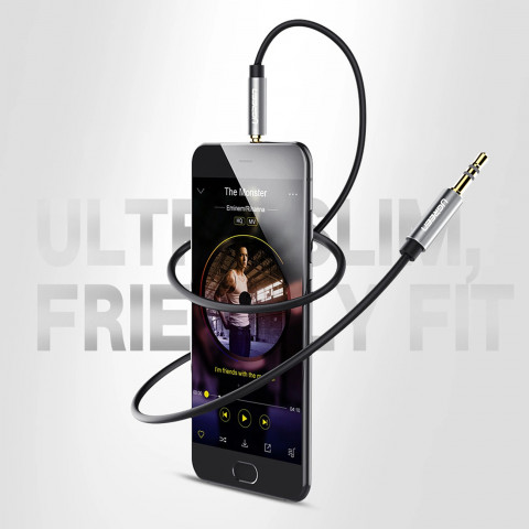 
AUX mini jack garso kabelis 3,5mm 3m - juodas
