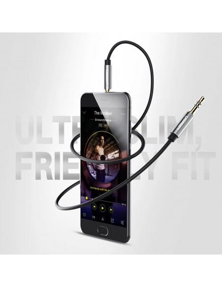 
AUX mini jack garso kabelis 3,5mm 3m - juodas
