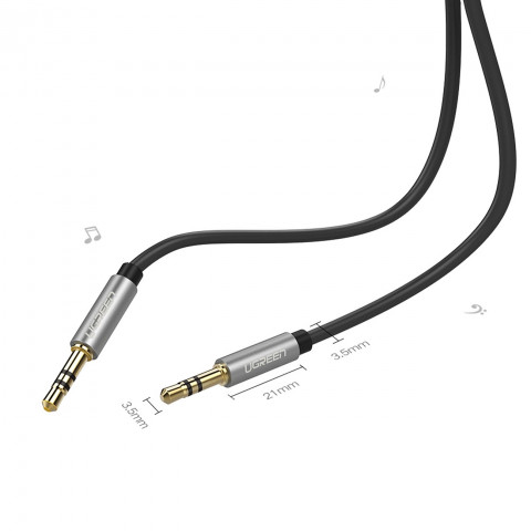 
AUX mini jack garso kabelis 3,5mm 3m - juodas
