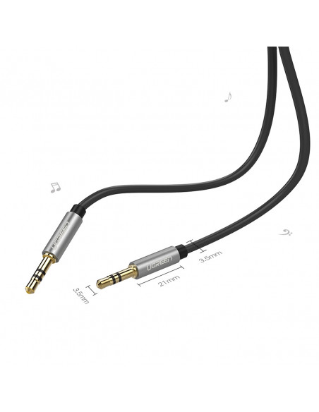 
AUX mini jack garso kabelis 3,5mm 3m - juodas
