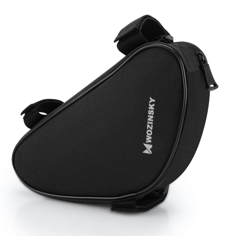 Dviračio rėmo krepšys 1,5 l juodas