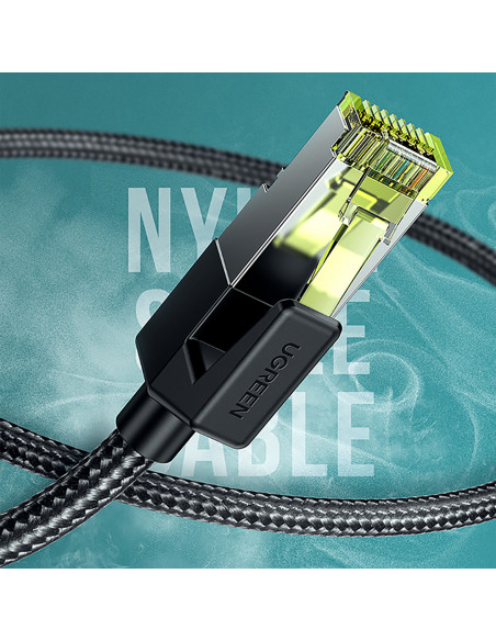 
Ethernet tinklo kabelis RJ45 Cat 7 10Gbps 10m - juodas
