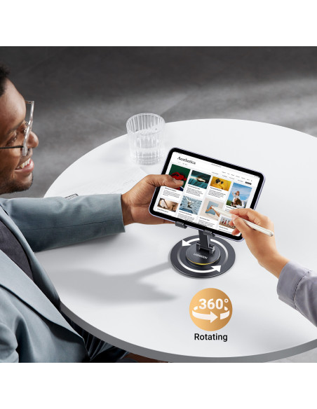 
Stalinis telefono ir planšetinio kompiuterio laikiklis – juodas
