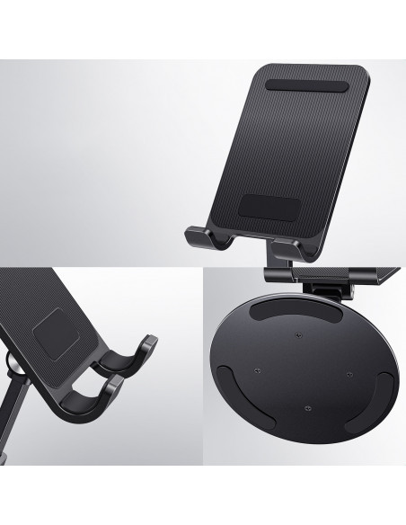 
Stalinis telefono ir planšetinio kompiuterio laikiklis – juodas
