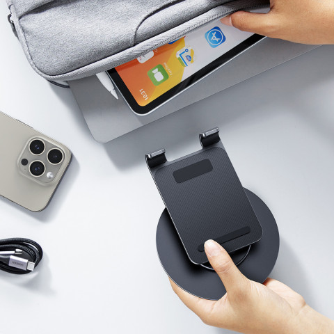 
Stalinis telefono ir planšetinio kompiuterio laikiklis – juodas
