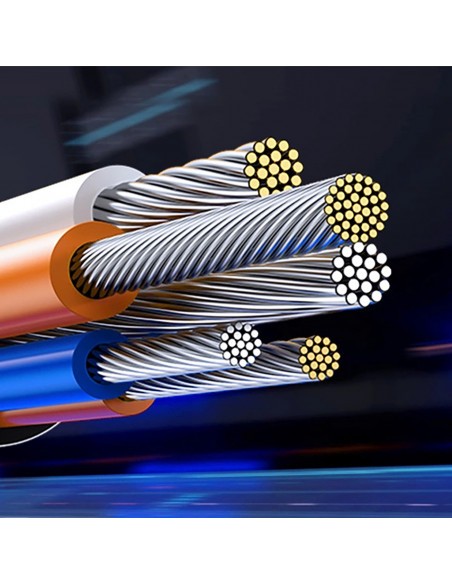 
Mikro HDMI kabelis - HDMI 2.1 8K 1 m - pilkas
