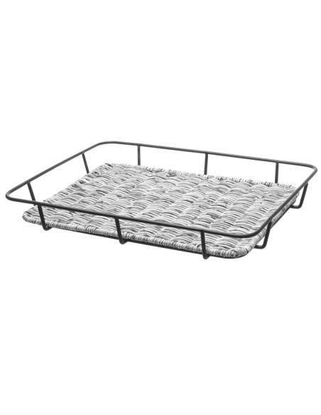 Krepšinis duonos padėklas su nerūdijančio plieno rėmu pilkas melanžas 400x300x50 mm - Hendi 426524 Krepšinis duonos padėklas su nerūdijančio plieno rėmu pilkas melanžas 400x300x50 mm - Hendi 426524