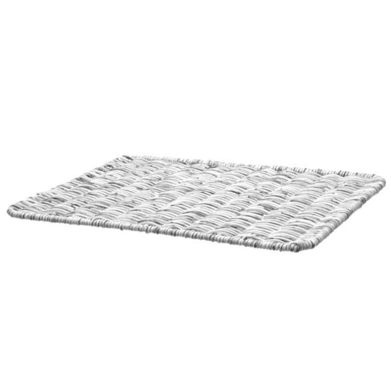 Krepšinis duonos padėklas su nerūdijančio plieno rėmu pilkas melanžas 400x300x50 mm - Hendi 426524