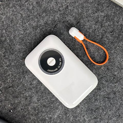 
Įkroviklis K21 Mini 10000mAh 22.5W USB-A / USB-C - smėlio spalvos
