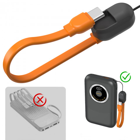 
Išorinė baterija K21 Mini 10000mAh 22.5W USB-A / USB-C - pilka
