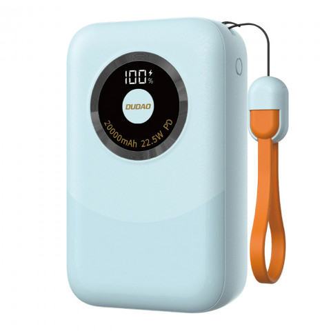 
Įkroviklis K21 Mini 10000mAh 22.5W USB-A / USB-C - mėlynas
