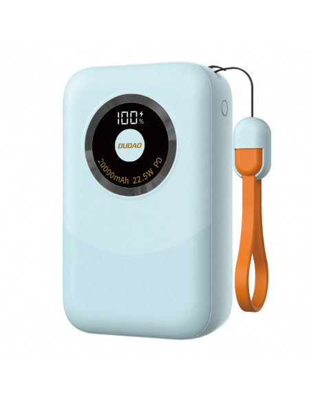 
Įkroviklis K21 Mini 10000mAh 22.5W USB-A / USB-C - mėlynas
