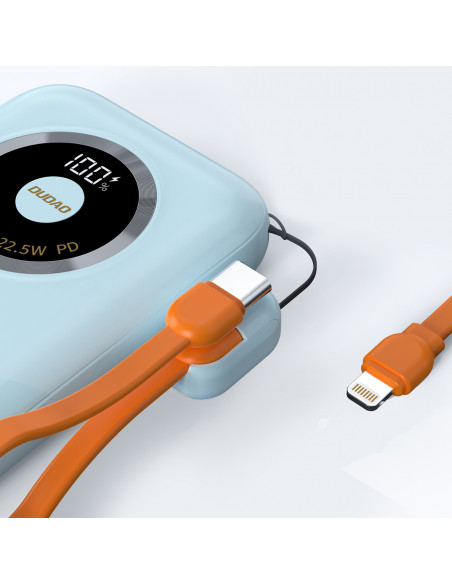 
Įkroviklis K21 Mini 10000mAh 22.5W USB-A / USB-C - mėlynas
