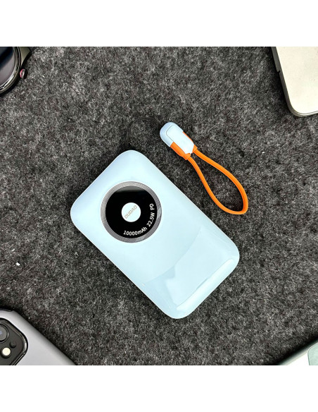 
Įkroviklis K21 Mini 10000mAh 22.5W USB-A / USB-C - mėlynas
