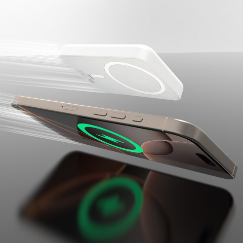 
Nešiojamoji baterija K26S 5000mAh 20W USB-A / USB-C / MagSafe - balta
