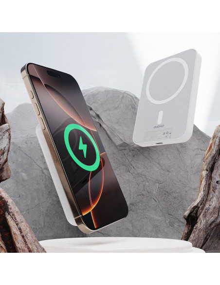 
Nešiojamoji baterija K26 10000mAh 20W USB-A / USB-C / MagSafe - balta
