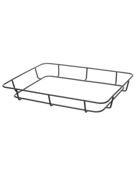 Krepšinis duonos padėklas su nerūdijančio plieno rėmu juodas 400x300x50 mm - Hendi 426555 Krepšinis duonos padėklas su nerūdijančio plieno rėmu juodas 400x300x50 mm - Hendi 426555