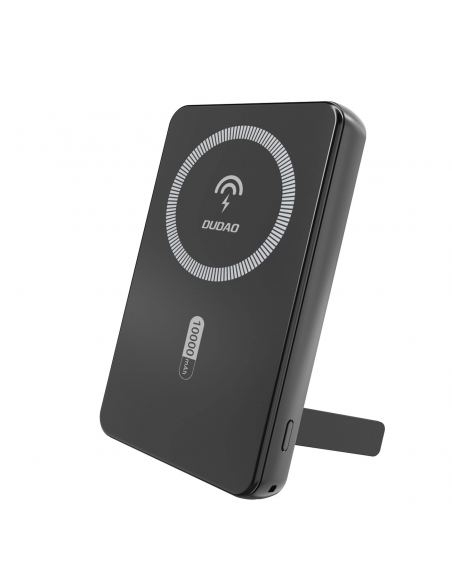 
K14S+ 10000mAh išorinė baterija su 20W stovu USB-A / USB-C / MagSafe - juoda
