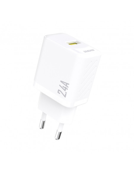 
2,4 A USB-A sieninis įkroviklis – baltas

