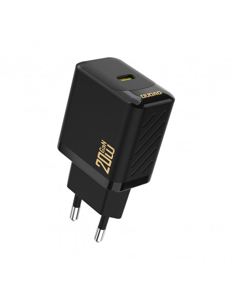 
PD20W GaN USB-C sieninis įkroviklis – juodas
