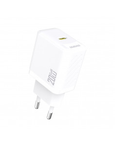 
PD20W GaN USB-C sieninis įkroviklis – baltas
