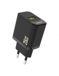 
GaN 25W USB-A sieninis įkroviklis – juodas
