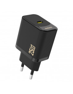 
25 W GaN USB-C sieninis įkroviklis – juodas
