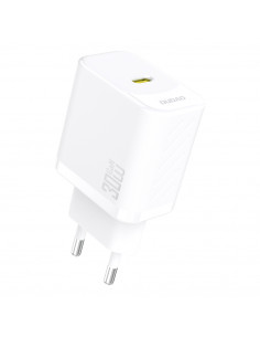 
30 W PD GaN USB-C greitasis sieninis įkroviklis – baltas
