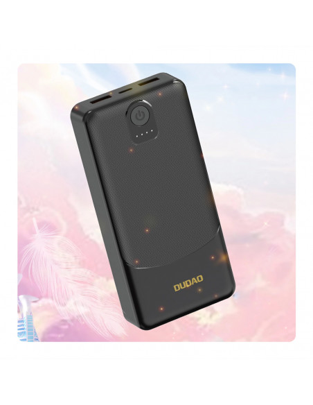 
Išorinė baterija K10Pro 20000mAh 2.4A USB-A - juoda
