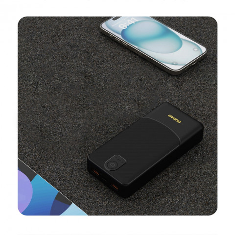 
Išorinė baterija K10Pro 20000mAh 2.4A USB-A - juoda
