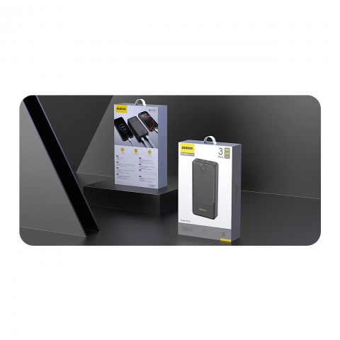 
Išorinė baterija K10Pro 20000mAh 2.4A USB-A - juoda
