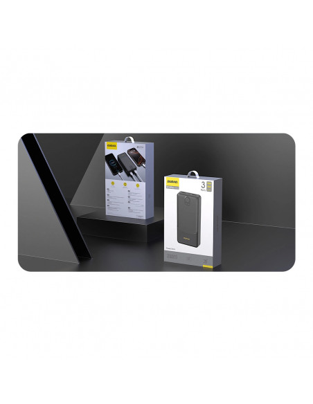 
Išorinė baterija K10Pro 20000mAh 2.4A USB-A - juoda
