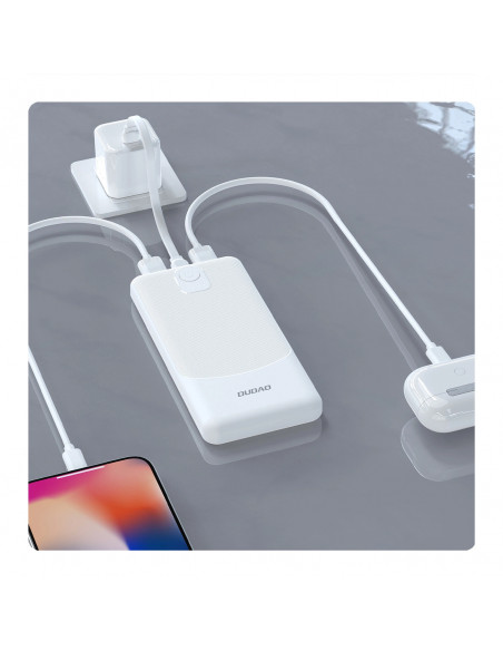 
Išorinė baterija K10Pro 20000mAh 2.4A USB-A - balta
