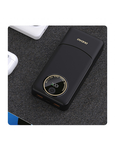 
Nešiojamoji baterija K12Pro 20000mAh 22.5W PD USB-A USB-C - juoda
