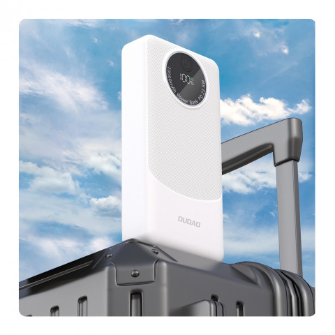 
Nešiojamoji baterija K12Pro 20000mAh 22.5W PD USB-A USB-C - balta
