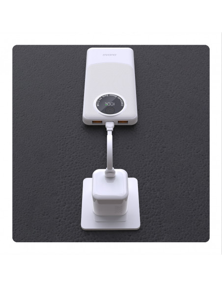 
Nešiojamoji baterija K12Pro 20000mAh 22.5W PD USB-A USB-C - balta
