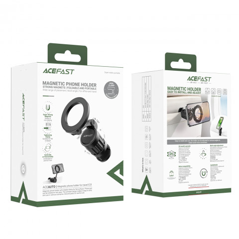 
Magnetinis telefono laikiklis automobiliui – juodas
