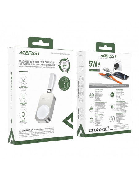 
Belaidis „Apple Watch 5W“ įkroviklis – sidabrinis
