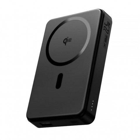 
„Airpow II“ 10000mAh „Qi2 MagSafe“ išorinė baterija, 22,5 W, su USB-C laidu, 20 V, 3 A, 30 cm – juoda
