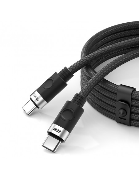 
CDX 60W 3A maitinimo laidas USB-C 1m - juodas
