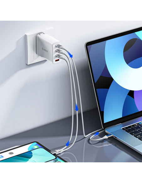 
CDX 60W 3A maitinimo laidas USB-C 1m - baltas
