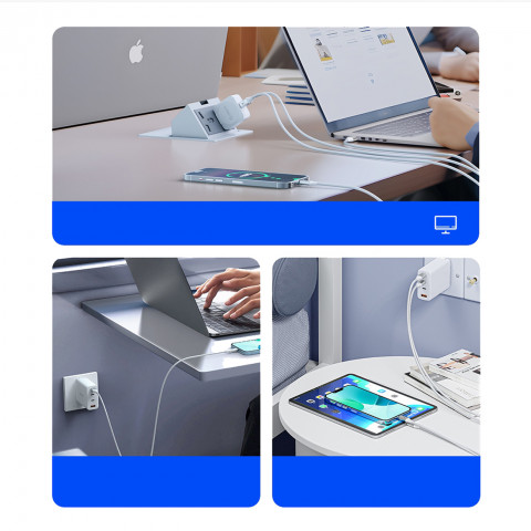 
CDX 100W 5A maitinimo laidas USB-C 1m - baltas
