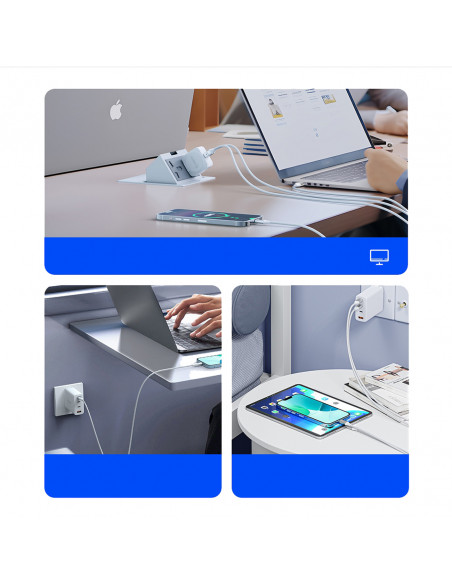 
CDX 100W 5A maitinimo laidas USB-C 1m - baltas
