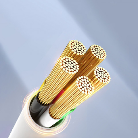 
CDX 100W 5A maitinimo laidas USB-C 1m - baltas
