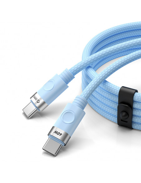 
CDX 60W 3A maitinimo USB-C kabelis 1m - mėlynas
