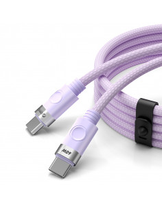 
CDX 60W 3A maitinimo USB-C kabelis 1m – violetinis
