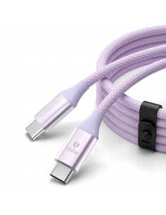 
CDX 100W 5A maitinimo laidas USB-C 1m – violetinis

