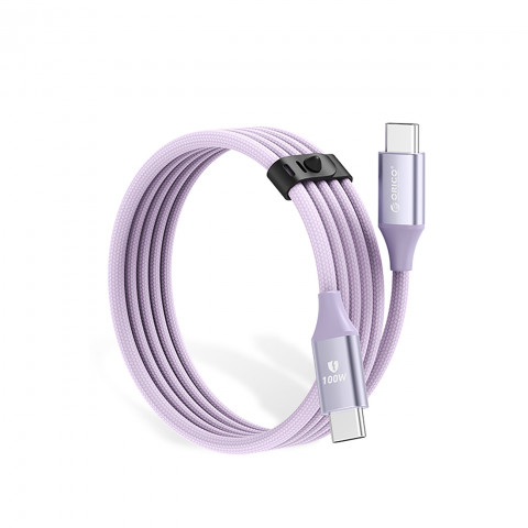 
CDX 100W 5A maitinimo laidas USB-C 1m – violetinis

