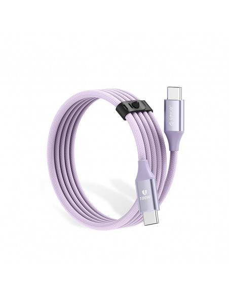 
CDX 100W 5A maitinimo laidas USB-C 1m – violetinis
