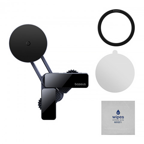 
Magnetinis automobilio telefono laikiklis, tvirtinamas prie ekrano - pilkas
